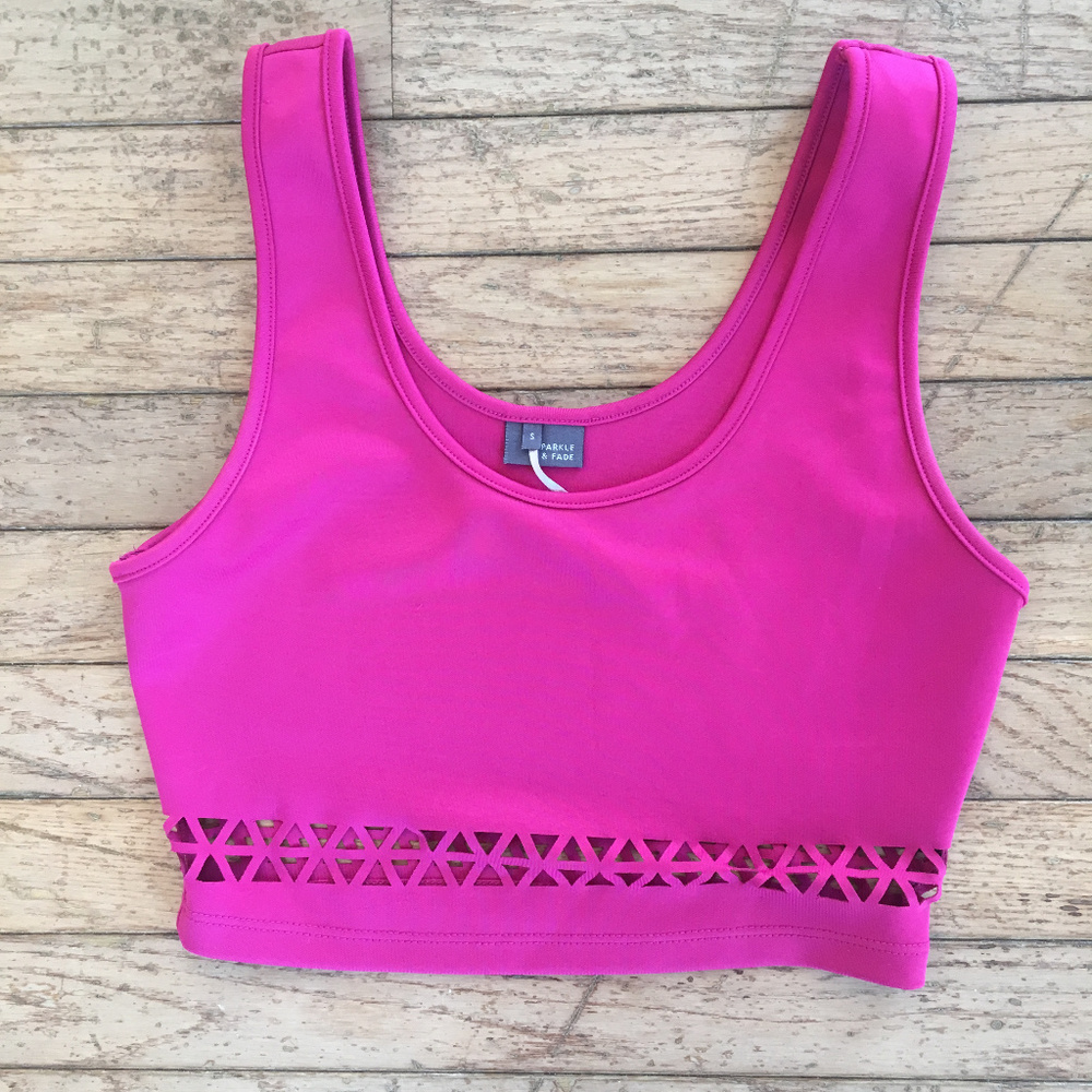 Fuchsia Crop Top by Sparkle & Face